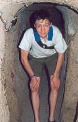 Keith in underground cave Click to enlarge